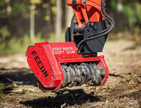 fecon mini excavator mulcher|forestry mulcher attachment for excavator.